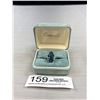 Image 1 : Stunning White Gold Plate Sapphire Color Ring Gorgeous! Quality