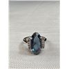 Image 2 : Stunning White Gold Plate Sapphire Color Ring Gorgeous! Quality