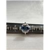 Image 3 : Stunning White Gold Plate Sapphire Color Ring Gorgeous! Quality