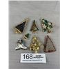Image 1 : Quality Vintage Rhinestone X-mas The Brooch Lot Fabulous!