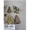 Image 2 : Quality Vintage Rhinestone X-mas The Brooch Lot Fabulous!