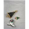 Image 4 : Quality Vintage Rhinestone X-mas The Brooch Lot Fabulous!
