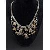 Image 5 : 2x Exquisite Vintage Rhinestone Sapphire Bib Necklace Fantastic!