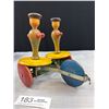 Image 4 : Antique 1920's Whirley Tinker Wood Spinning Pull Toy