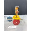 Image 5 : Antique 1920's Whirley Tinker Wood Spinning Pull Toy