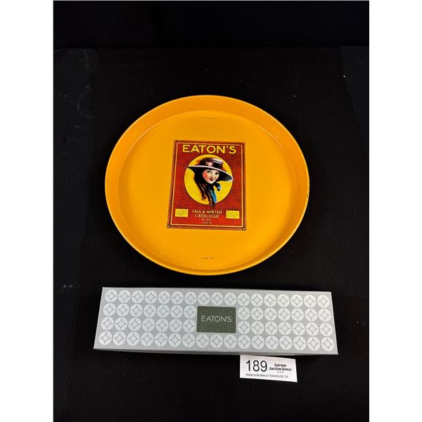 Vintage Eatons Serving Tray + Eatons Jewelry Box