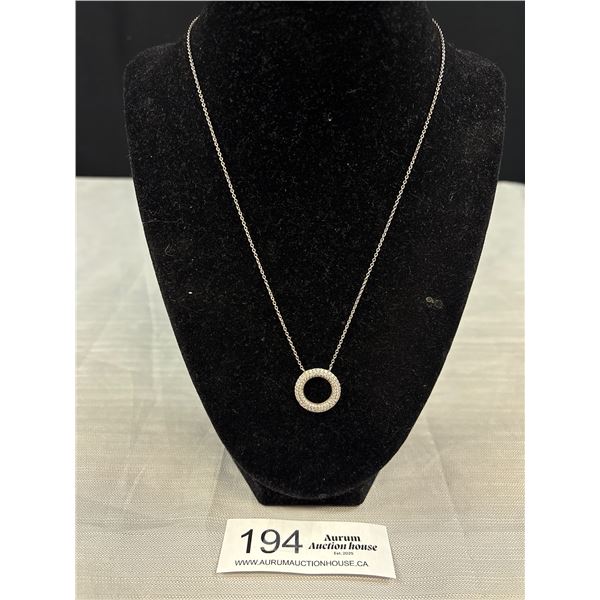 Sterling Silver Pendant w/ Chain Necklace, Both Marked 925