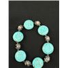 Image 3 : Vintage Silver w/ Turquoise Stone Bracelet