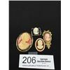 Image 1 : 4pcs Vintage Cameo Jewelry