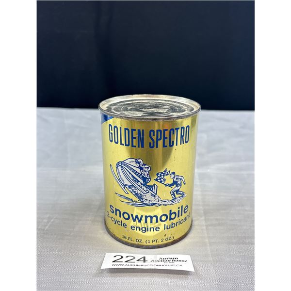 Full 1 Pt Golden Spectro Snow Mobile 2 Cycle Engine Lubricant