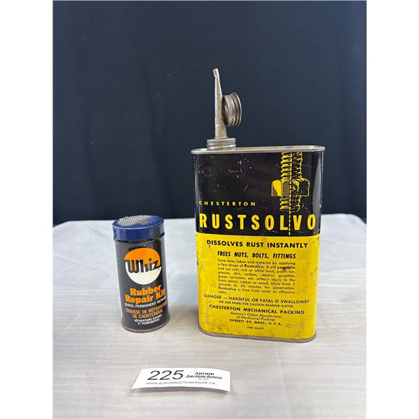 Vintage Whiz Rubber Repair Kit + Rustsolvo Tin