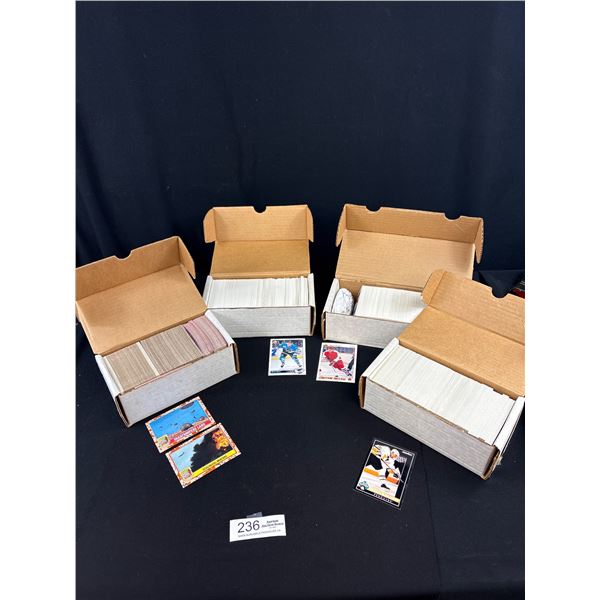 Lot of 4 Boxes of NHL Trading Cards 80's,90's, and Newer