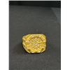 Image 2 : Men's Gold Ring, Size 11, Marked 18K, Fake