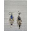 Image 2 : 2 Pairs of Vintage Silver Dangle Earrings