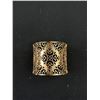 Image 2 : Beautiful Gold Plated Filigree Design Open Cuff Bangle, Unmarked