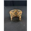 Image 3 : Beautiful Gold Plated Filigree Design Open Cuff Bangle, Unmarked