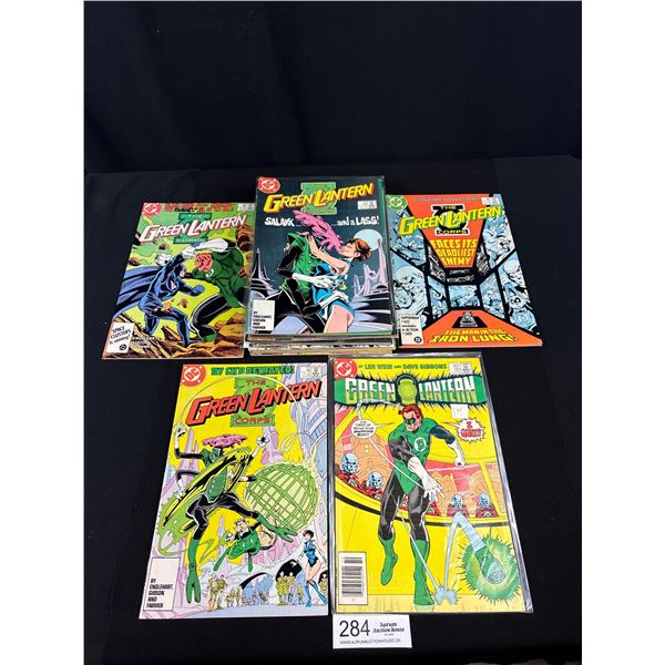 Nice Lot of 20+ Comics Some on Board in Bag Green Lantern, Etc