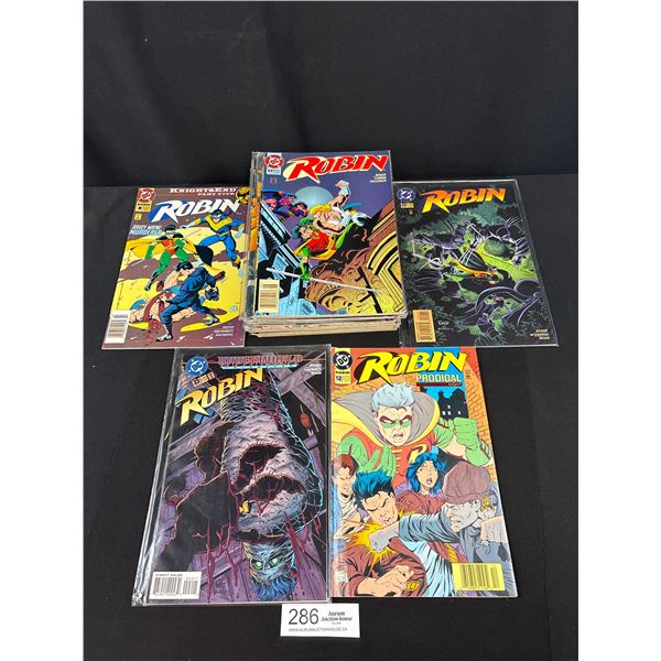Nice Lot of 20+ Comics Some on Board in Bag Robin Etc