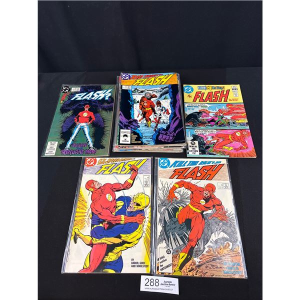 Nice Lot of 20+ Comics Some on Board in Bag Flash Etc