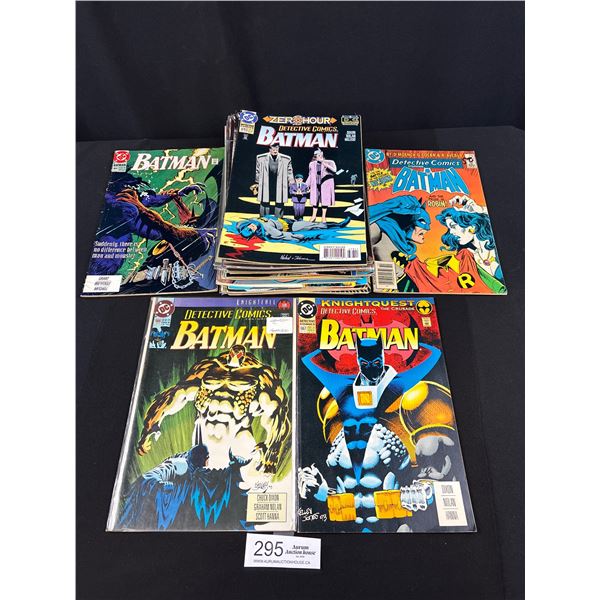 Nice Lot of 20+ Comics Some on Board in Bag Detective Comics Batman Etc