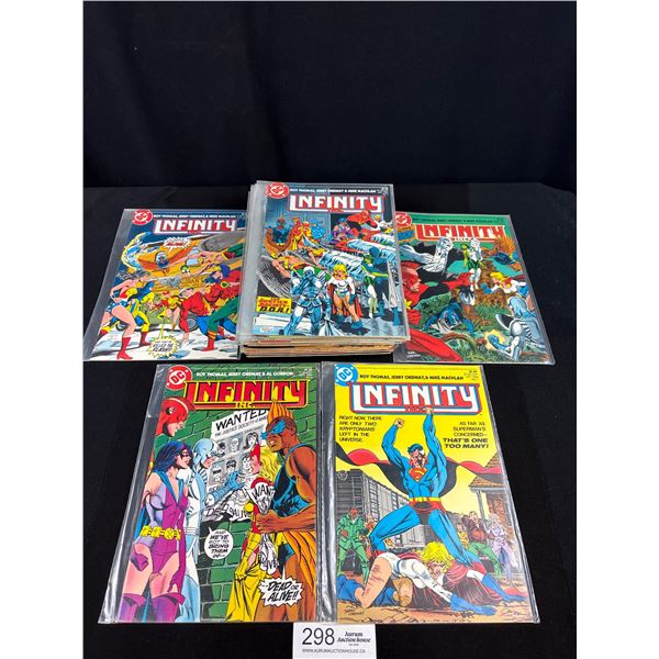 Nice Lot of 20+ Comics Some on Board in Bag DC Comics Infinity Inc Etc
