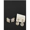 Image 2 : Stunning Vintage Rhinestone Runway Fashion Earring Lot, Quality!