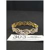 Image 3 : Quality Gold Plate Faux Diamond Bangle Beauty! Quality Solid