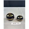 Image 2 : Genuine 24K Gold Overlay Trinket/Jewelry Boxes Very Nice!