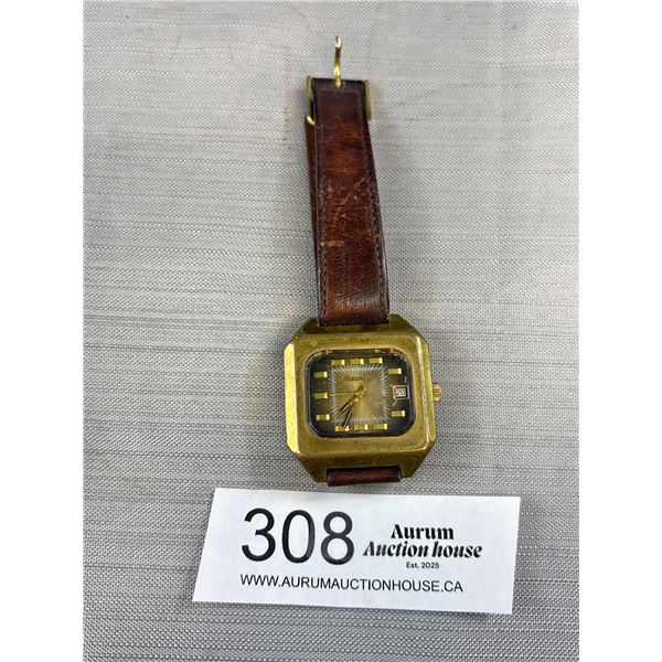 C.1970 Retro Bulova Men's Watch Works!