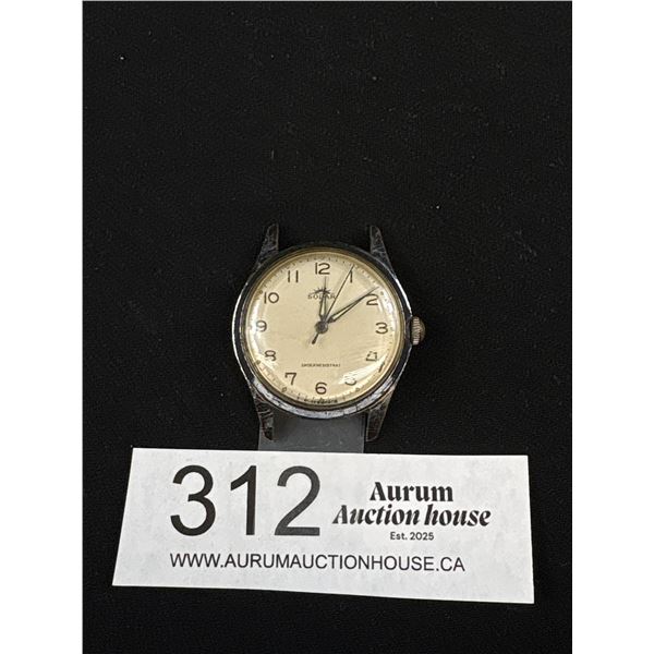 C. 1950's Men's Solar Swiss Wristwatch Works!