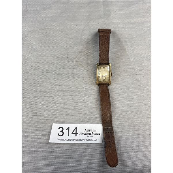 C.1920's Bulova Wristwatch Needs Cleaning