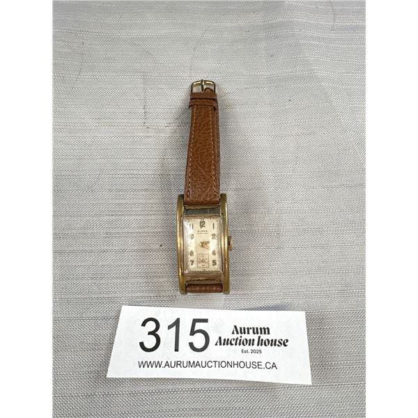 C.1920's Buren Grand Prix Men's Wristwatch - Overwound Was Working