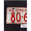 Image 2 : 1948 Oregon License Plate