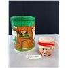 Image 1 : 2 Pc's Vintage Keebler Cookies Tin + Cup, Tin 7" Tall