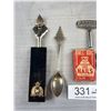 Image 2 : 6 Pc's Vintage Collectables, RCMP Bottle Opener, Alcan Weight Key, Spoon, Wrench, etc.