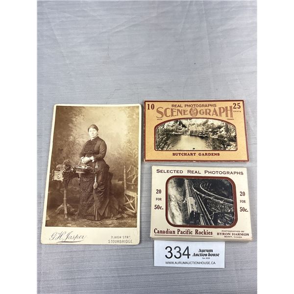 Antique Photographs Collection, Approx 31 Pc's Botchart Garden Victoria, Canadian Rockies