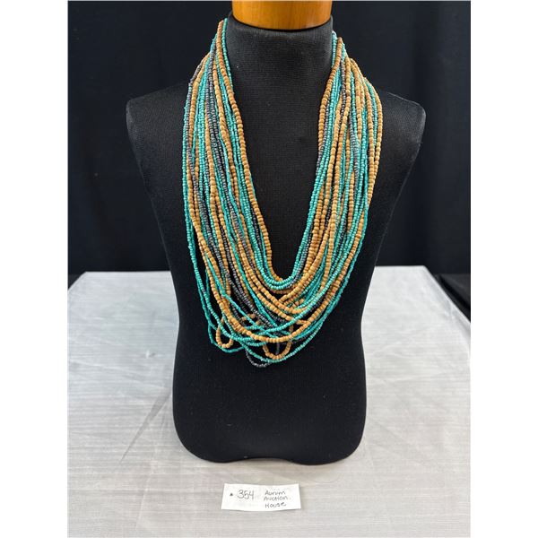 Vintage Hand Crafted Multi Strand Necklace