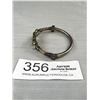 Image 3 : Vintage Hinged Silver Tone Bangle