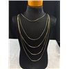 Image 2 : Lovely Gold Plated 5 Strands Chain Necklace