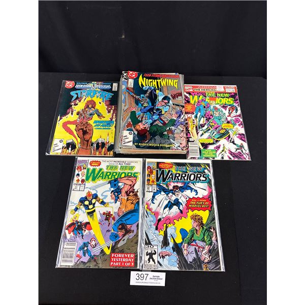 Nice Lot of 20+ Comics Some on Board in Bag Marvel Comics The New Warriors Etc