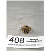 Image 1 : C.1970's Marked Gold Plated Opal Garnet Ring