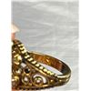 Image 3 : C.1970's Marked Gold Plated Opal Garnet Ring