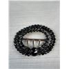 Image 2 : Rare 19th Century Black Glass + Riveted Steel Buckle 1860-1880