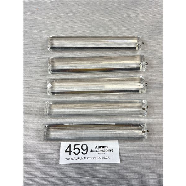 Lot of Victorian Hanging Crystals (High Quality) 5" Long