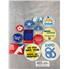Image 1 : 12 Scale Expo 86 Pins/Badges