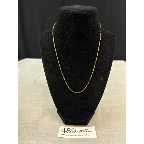 16" 120H 12 Karat Gold Chain/Necklace