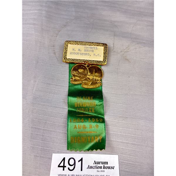 An Interesting 1959 Jubilee Medal Abbotsford Councillor