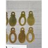 Image 2 : 12 Vintage Brass Keyhole Covers
