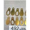 Image 3 : 12 Vintage Brass Keyhole Covers
