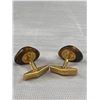 Image 3 : A Nice Pair of 1970s Tiger Eye Cufflinks